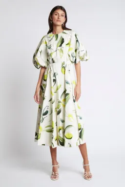 Aje Zest Midi Dress Print Size XS / AU 6 for rent on The Volte - image 1