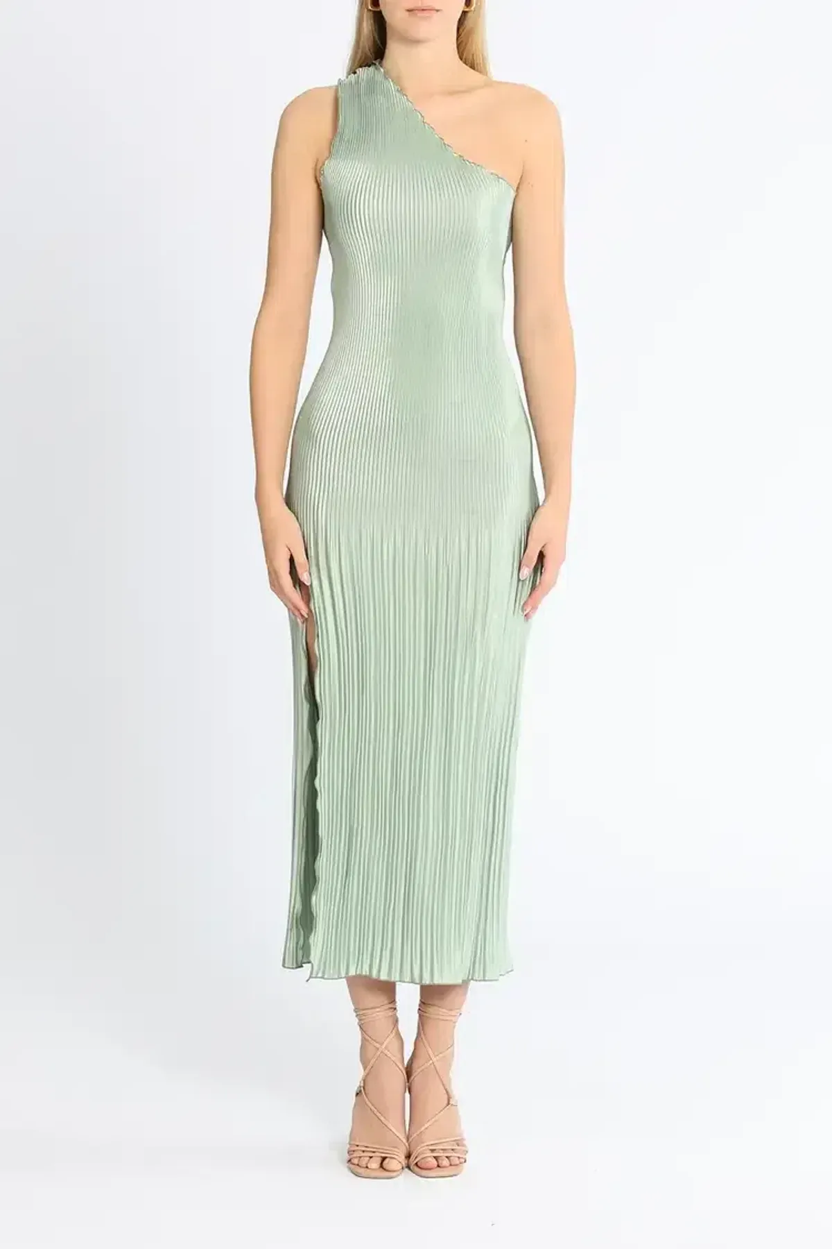 Lidee Soiree Gigi Gown in Sage Size 8 for rent on The Volte - main image