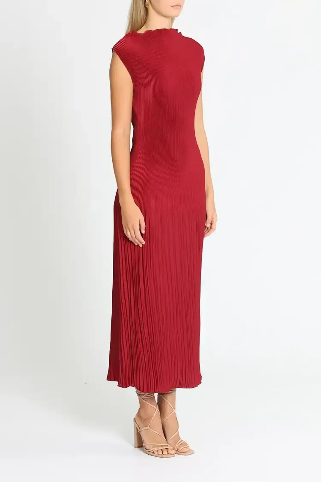 Lidee Soiree Moss Gown in Ruby Size 12 for rent on The Volte - main image