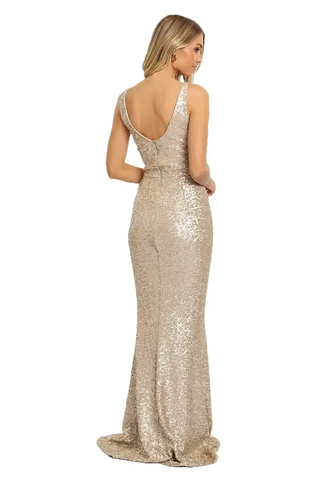 Dress The Population Harlow Gown in Ivory Size 6 for rent on The Volte - main image