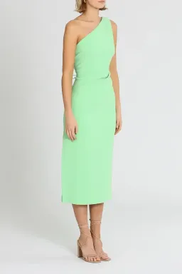 Bec & Bridge Clover Asymmetric Midi Dress in Green Size 12 for rent on The Volte - image 2
