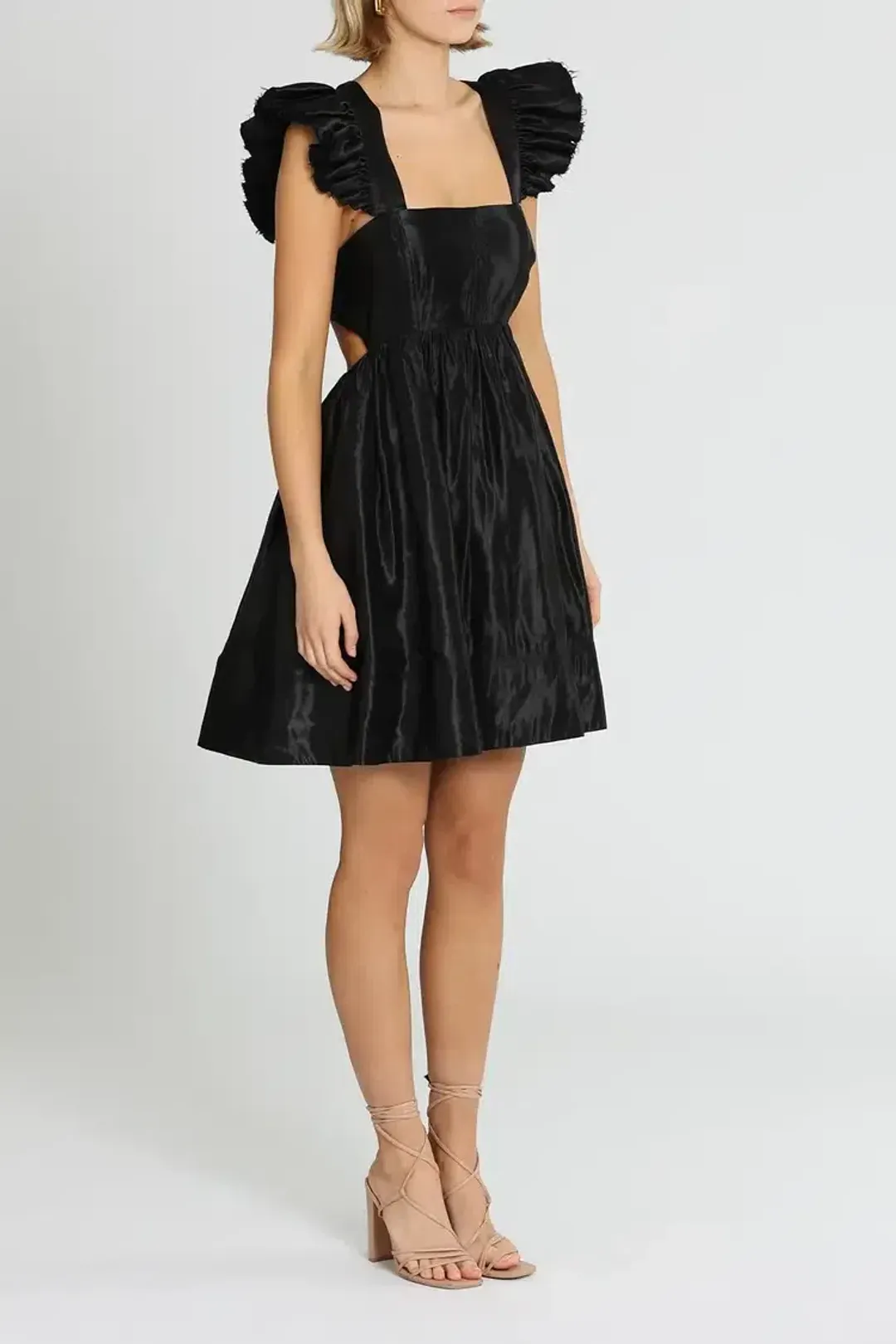 Aje Gazelle Mini Dress in Black Size 12 for rent on The Volte - main image