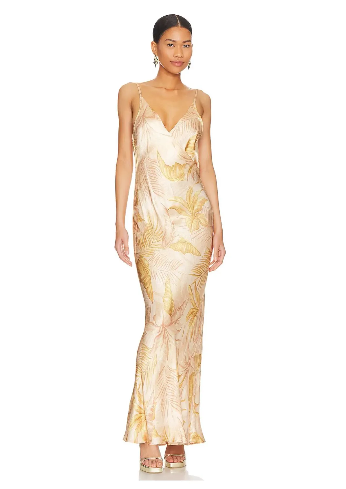 Bec & Bridge Dusty Palms Maxi Dress Multi Size 8 for rent on The Volte - main image