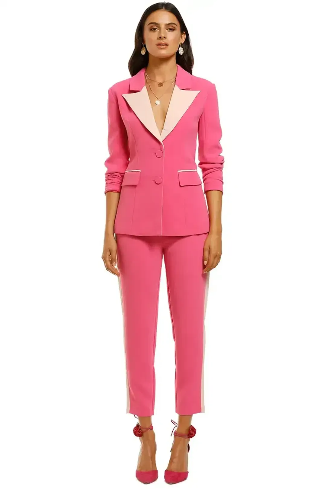 Elliatt Star Two-Piece Suit Hot Pink Size 8 for rent on The Volte - main image