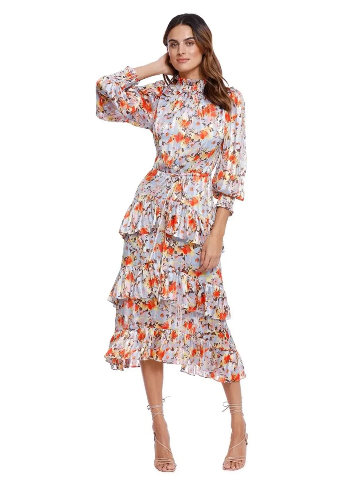 Elliatt Caseria Midi Dress Floral Size 12 for rent on The Volte - main image