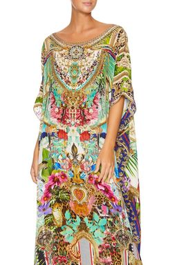 Camilla Champagne Coast Round Neck Kaftan One Size for rent on The Volte - image 11