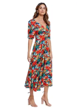 Elliatt Lexi Midi Dress Floral Size 12 for rent on The Volte - image 1