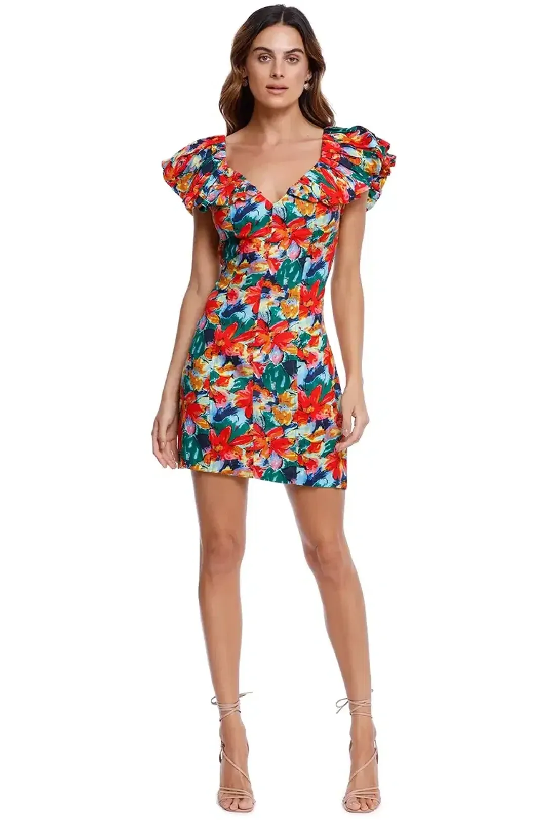 Elliatt Leia Mini Dress Floral Size 10 for rent on The Volte - main image
