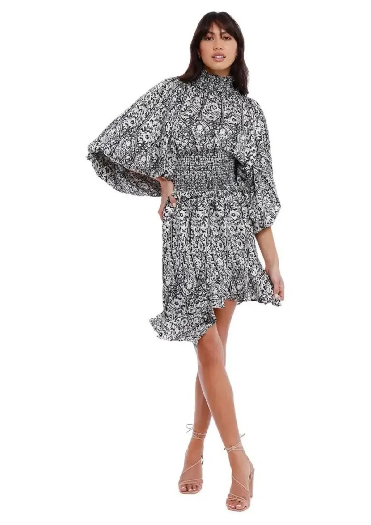 Elliatt Prevail Blouse and Mini Skirt Set Print Size 8 for rent on The Volte - main image
