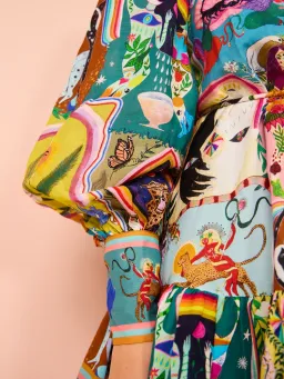 Alemais Evergreen Mini Dress In Multi Print Size 10 for rent on The Volte - image 7