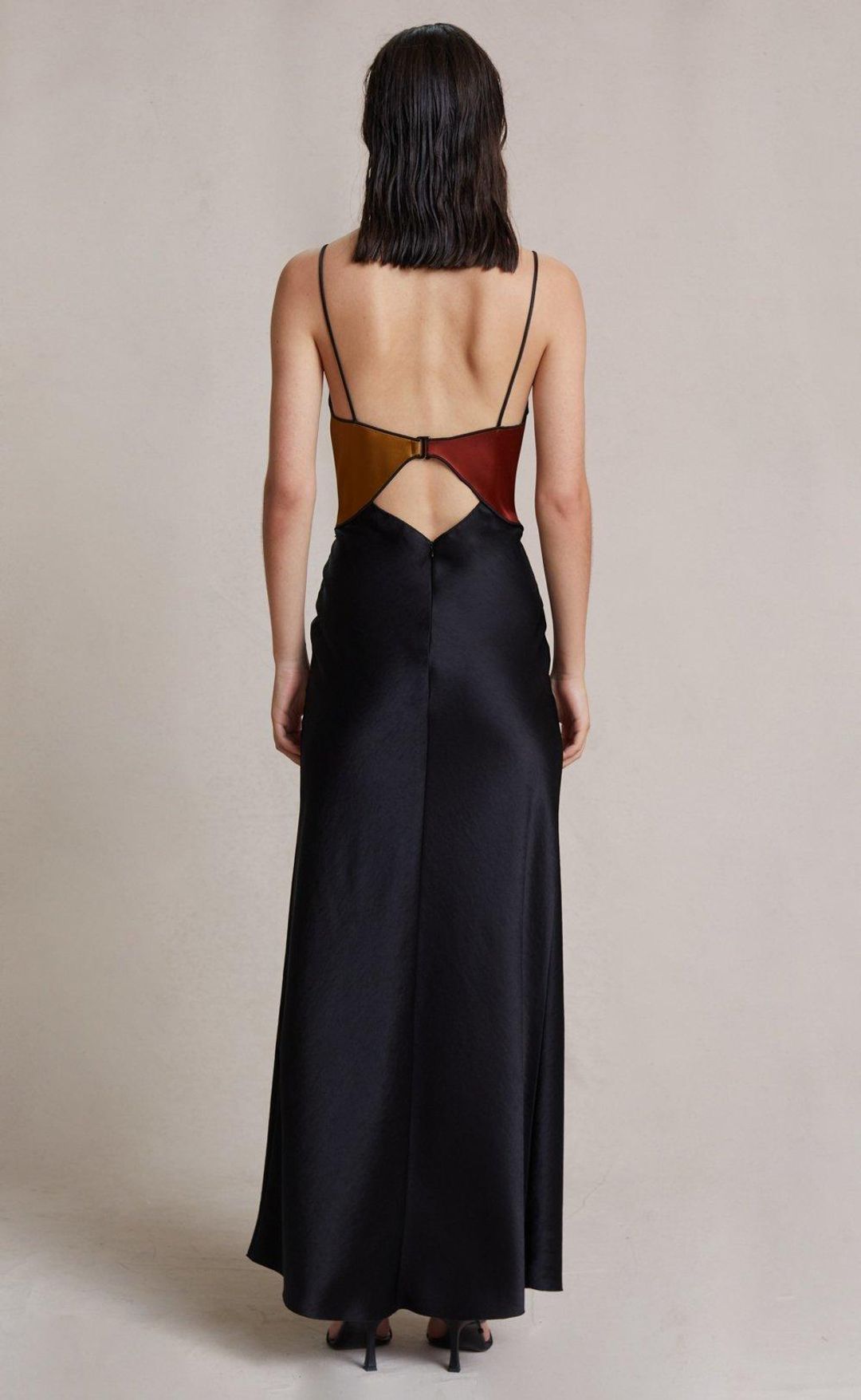 Bec & Bridge Lazar Midi Dress Black Multi Size 6 for rent on The Volte - main image