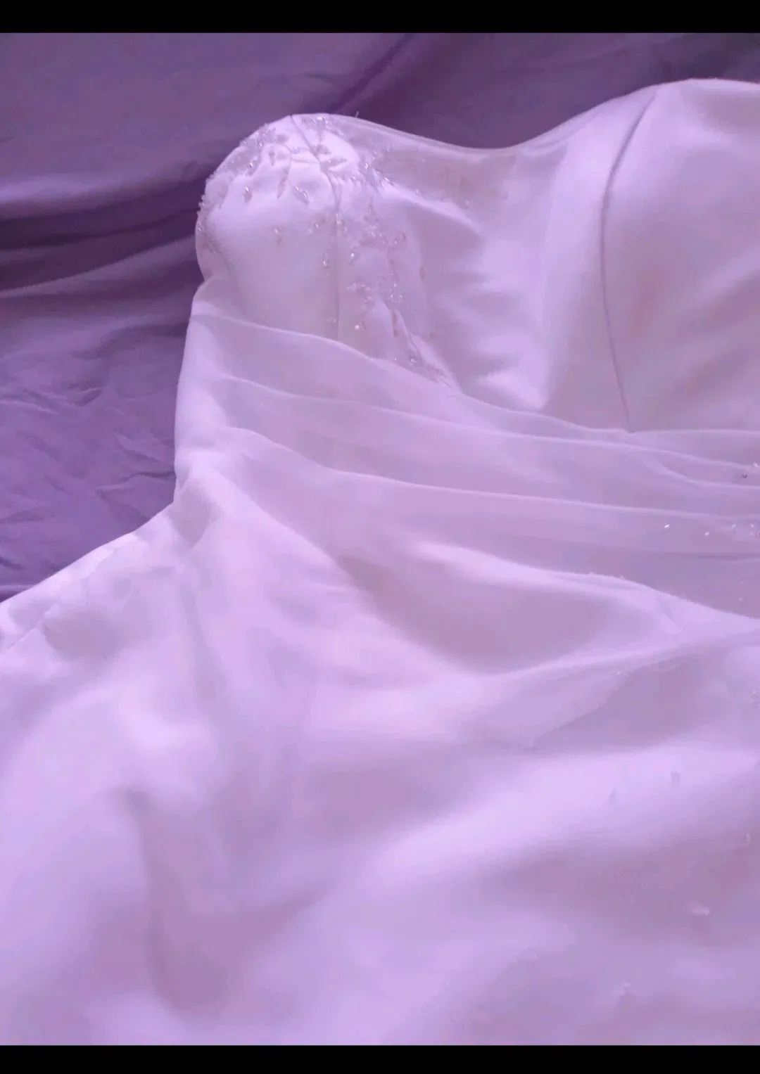 Brisbane Bridal  couture designed  Strapless Bridal Gown White Size 8   for rent on The Volte - main image