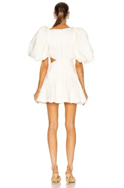 Aje Chateau Mini Dress Ivory Size 10 for rent on The Volte - image 2