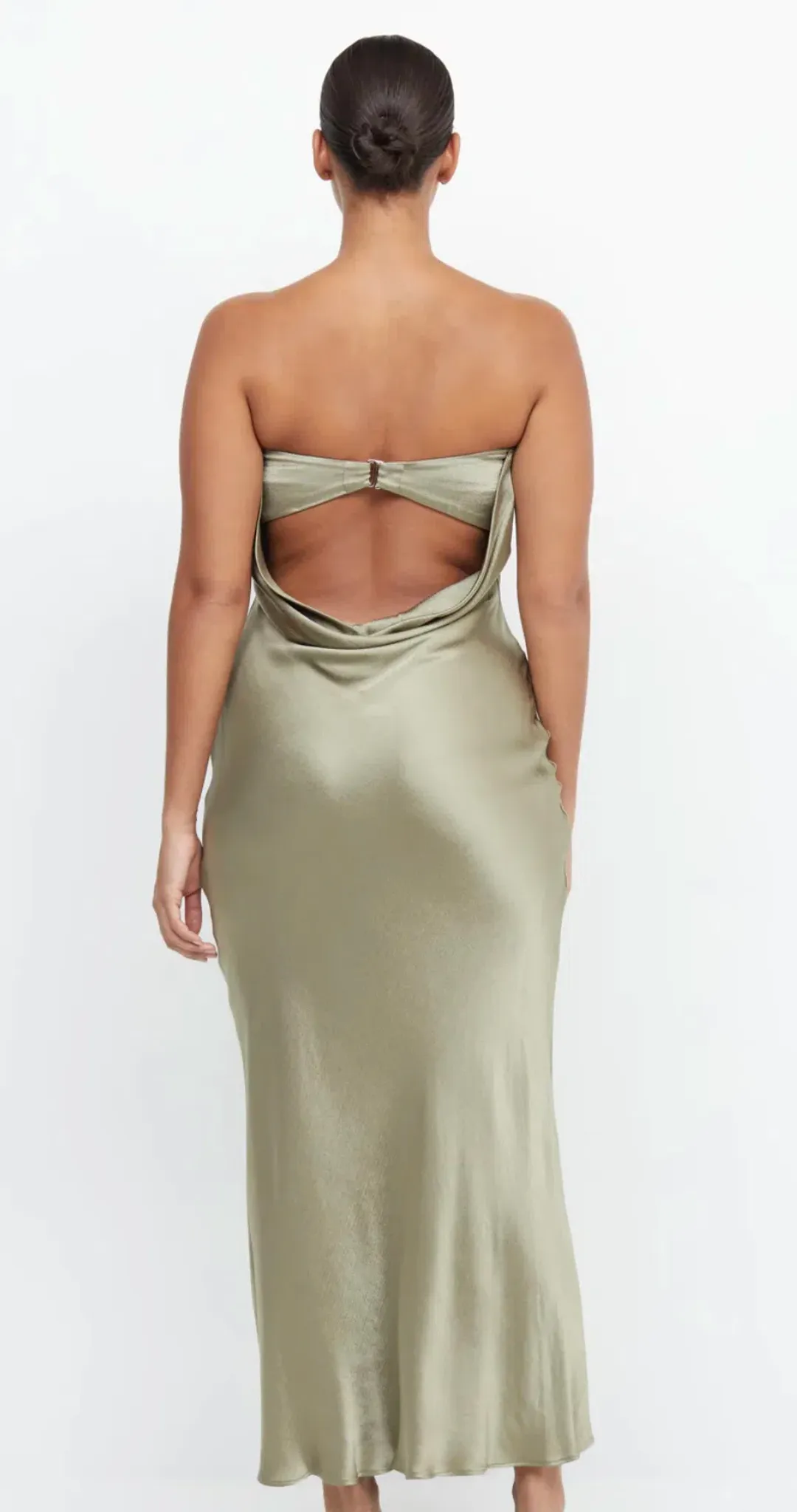 Bec & Bridge Moon Dance Strapless Maxi Sage Size 8 for rent on The Volte - main image
