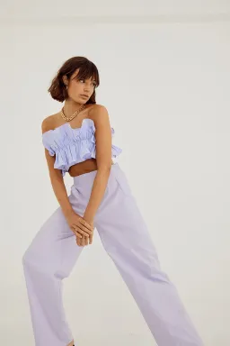 Sovere Studio Rapture Bodice and Pant Set Pale Peri Set Size 10 for rent on The Volte - image 1