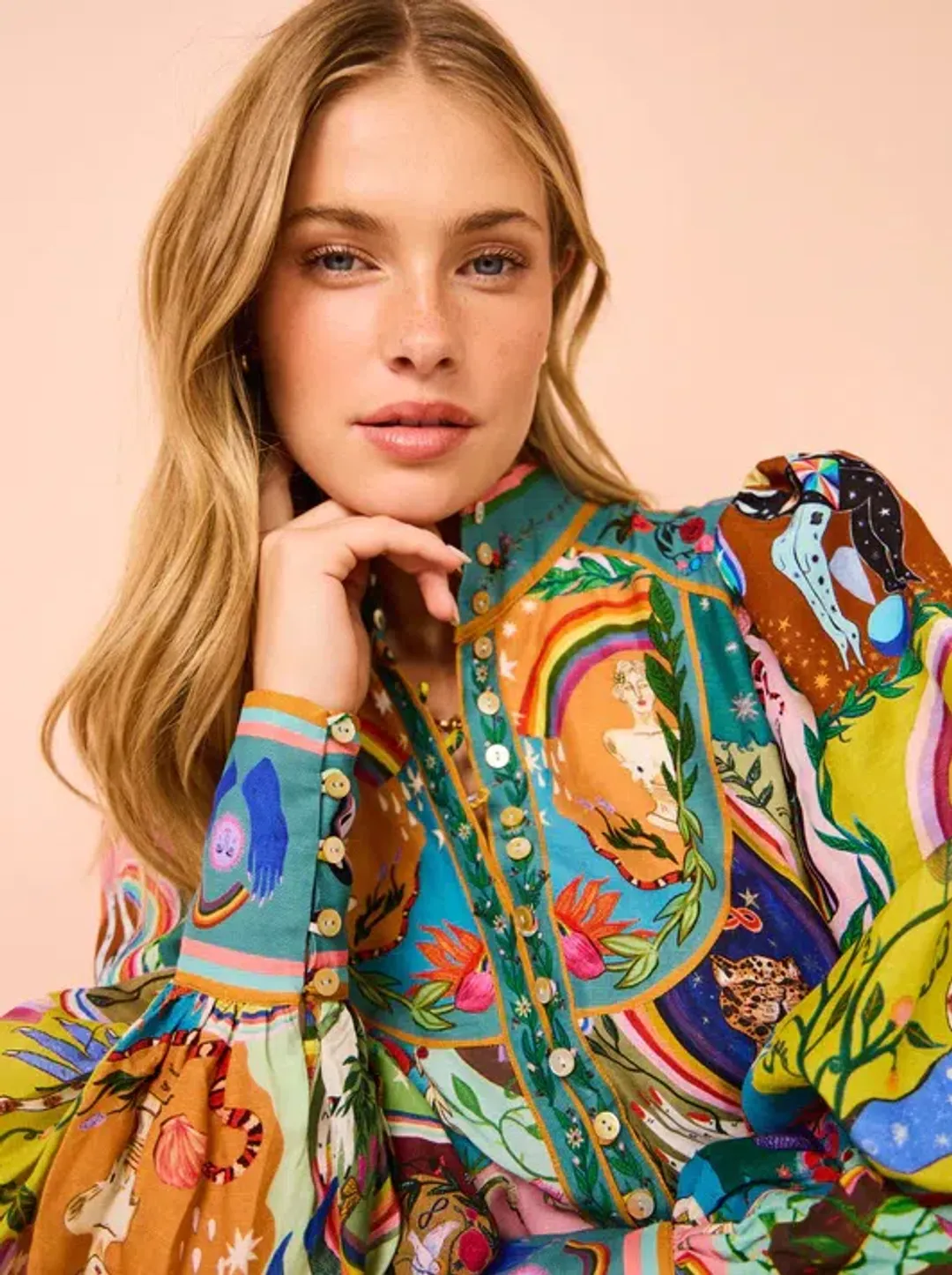 Alemais Evergreen Mini Dress In Multi Size 8  for rent on The Volte - main image