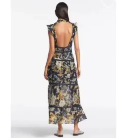Sir the Label Lilian Tiered Gown Floral Size 2/AU 10 for rent on The Volte - image 3