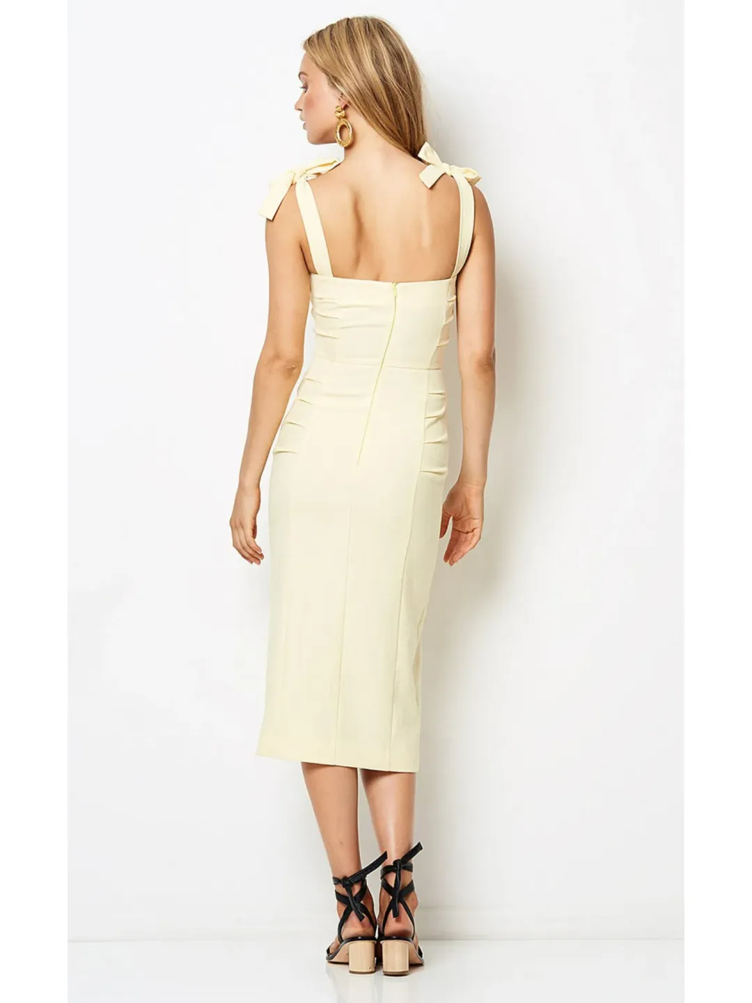 Bec & Bridge Bonita Tie Dress in Butter Size AU 6 for rent on The Volte - main image