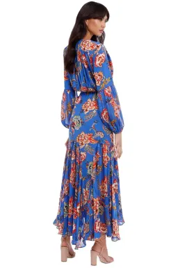 Elliatt Balance Dress in Blue/Print Size 10 for rent on The Volte - image 6