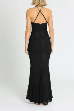 Elle Zeitoune Lori Gown Black Size 10 for rent on The Volte - image 3