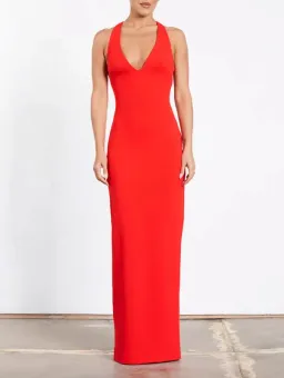 Effie Kats Eiza Gown Red Size S / AU 8 for rent on The Volte - image 2