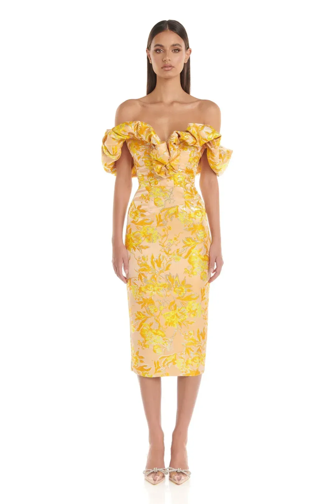 Eliya the Label Brielle Midi Dress Floral Size 10 for rent on The Volte - main image