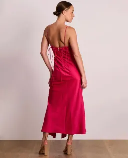 Pasduchas Dreamland Slip Midi Dress Pink Size 10 for rent on The Volte - image 3