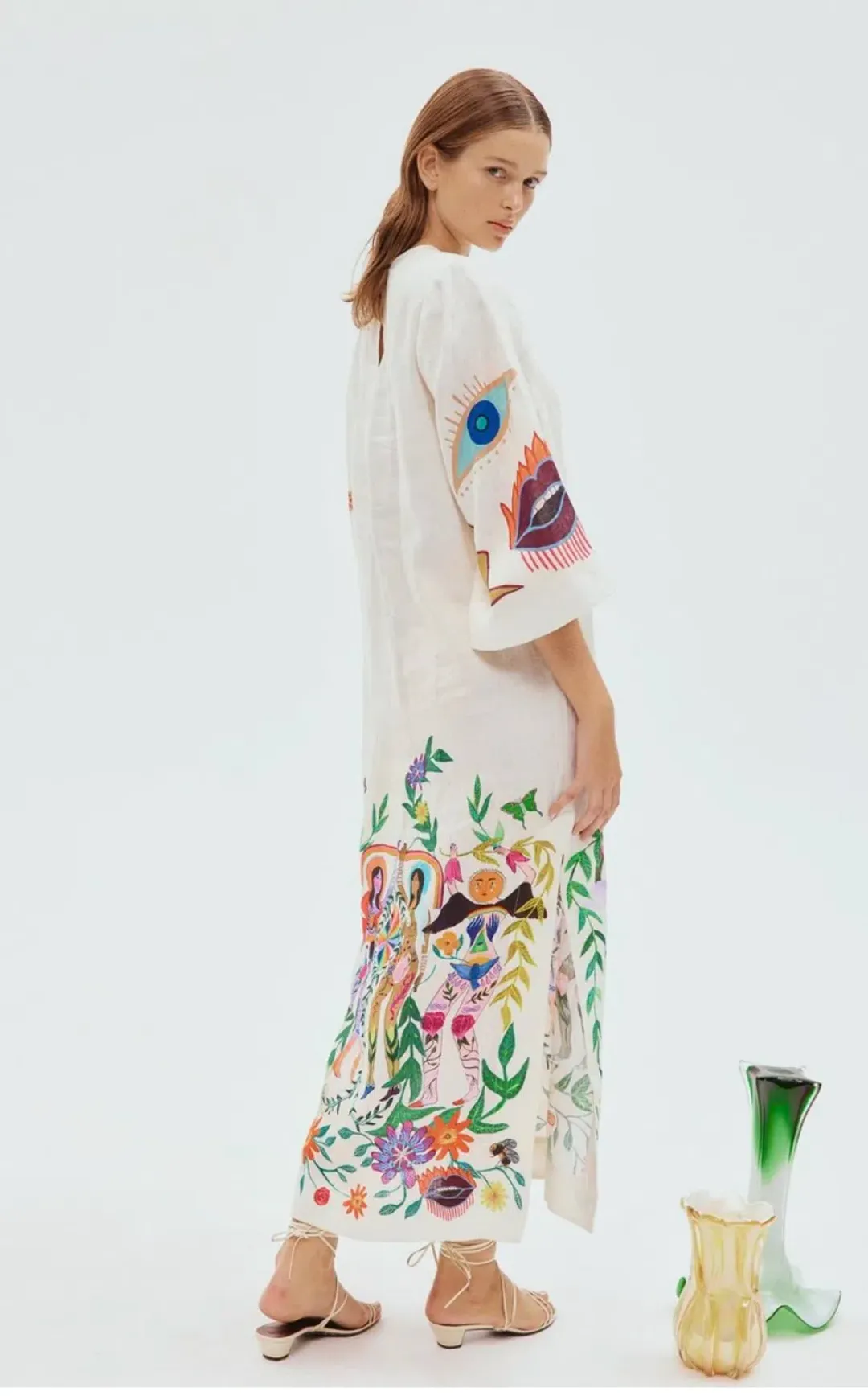 Alemais Meagan Midi Dress Multi Size 14 for rent on The Volte - main image