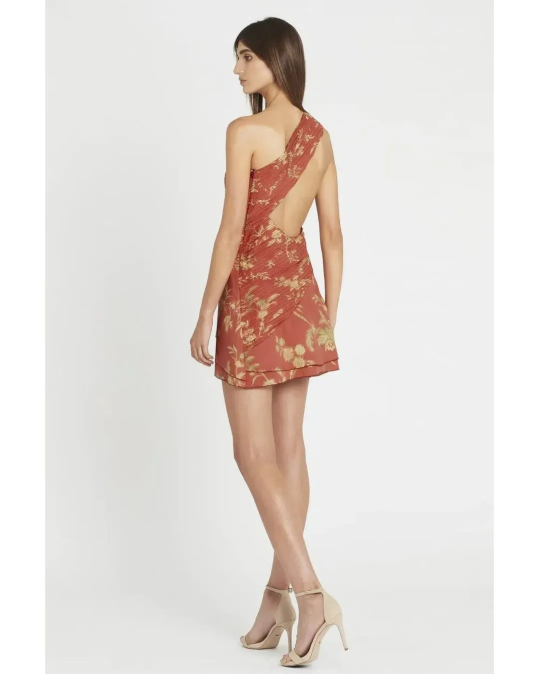 Sir the label Florentine Dress Rust Orange Size AU 10 for rent on The Volte - main image