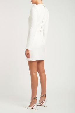 Rebecca Vallance Clara Mini Dress Ivory Size 8 for rent on The Volte - image 3
