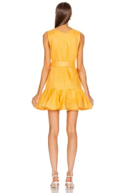 Zimmermann Super Eight Safari Mini Dress Mango Size 8/ 0 for rent on The Volte - image 2