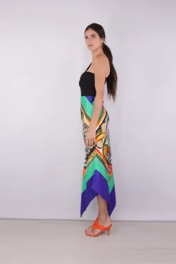 Christopher Esber Bandana Silk Maxi Skirt Print Size 8 for rent on The Volte - image 2