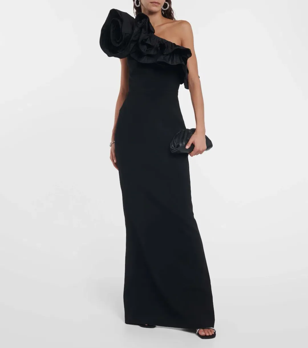 Rebecca Vallance Chloe Gown Black Size 12 for rent on The Volte - main image