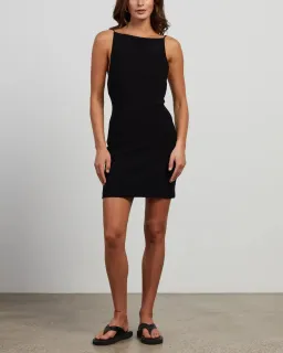 Bec & Bridge Maddison Boat Mini Dress Black Size AU 12 for rent on The Volte - image 1