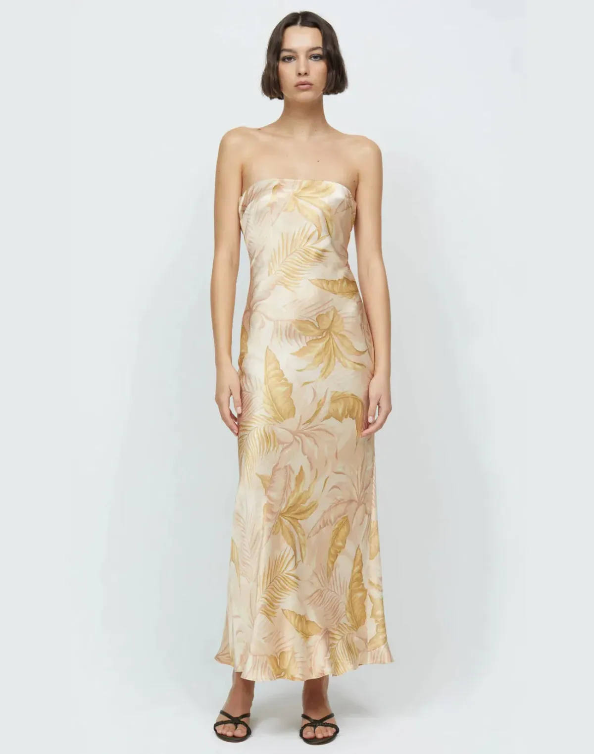 Bec & Bridge Dusty Strapless Maxi Dress Print Size 10 for rent on The Volte - main image