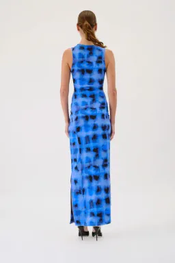 Suboo Shibori Sleeveless Reversible Twist Front Dress Blue Size XL / AU 14 for rent on The Volte - image 3