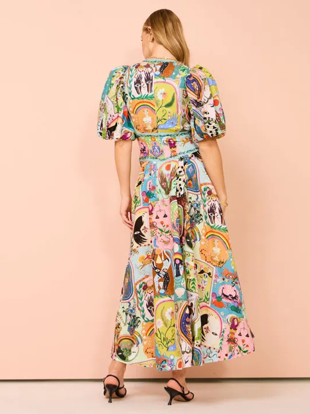 Alemais Evergreen Midi Dress Print Size 8 for rent on The Volte - main image