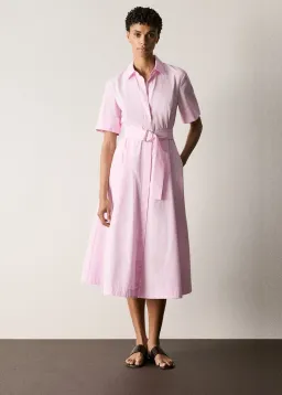 Trenery Cotton Poplin Shirt Dress Carnation Pink Size 8 for rent on The Volte - image 1