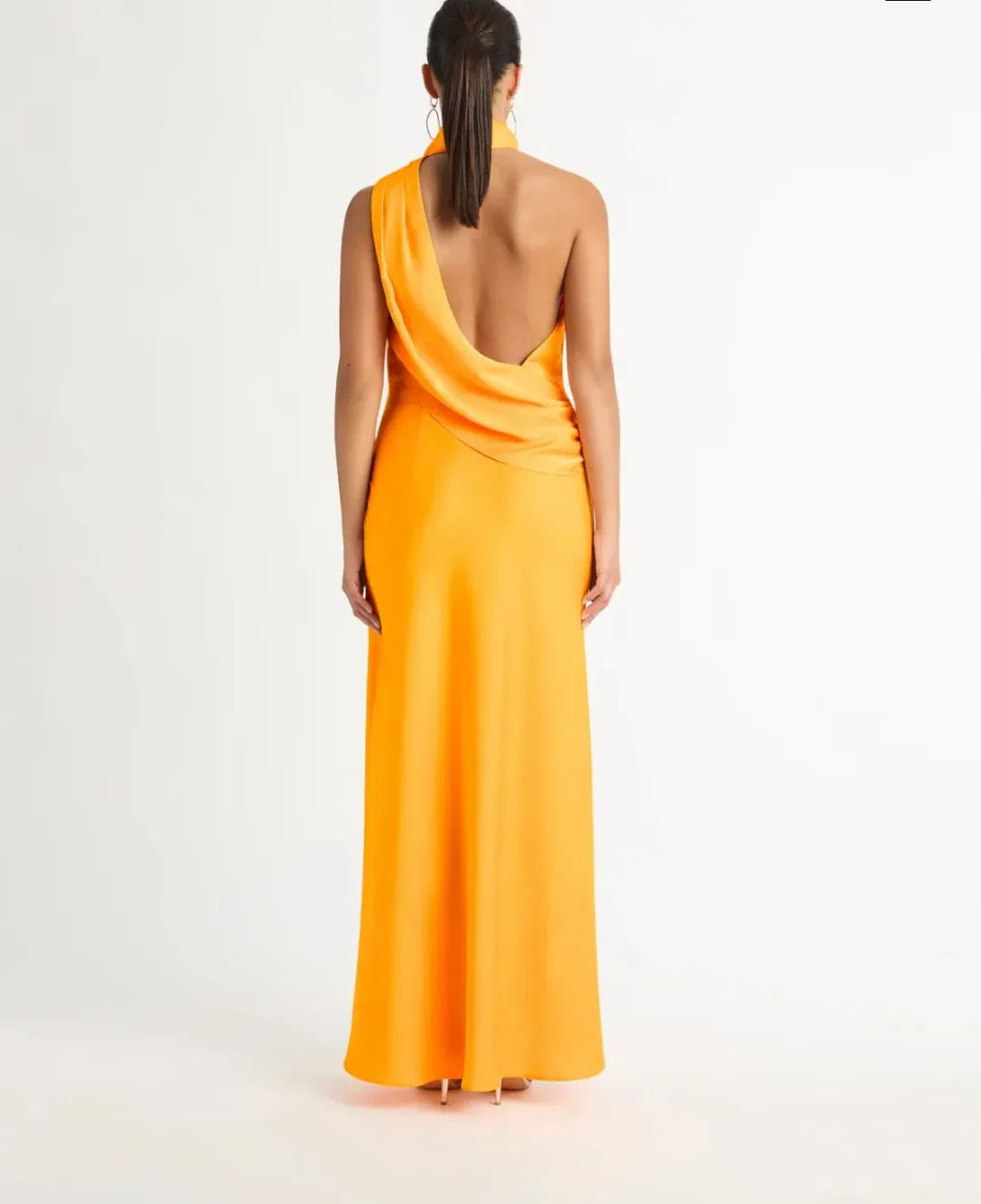 Sheike Venus Maxi Dress Mango  Size 8  for rent on The Volte - main image