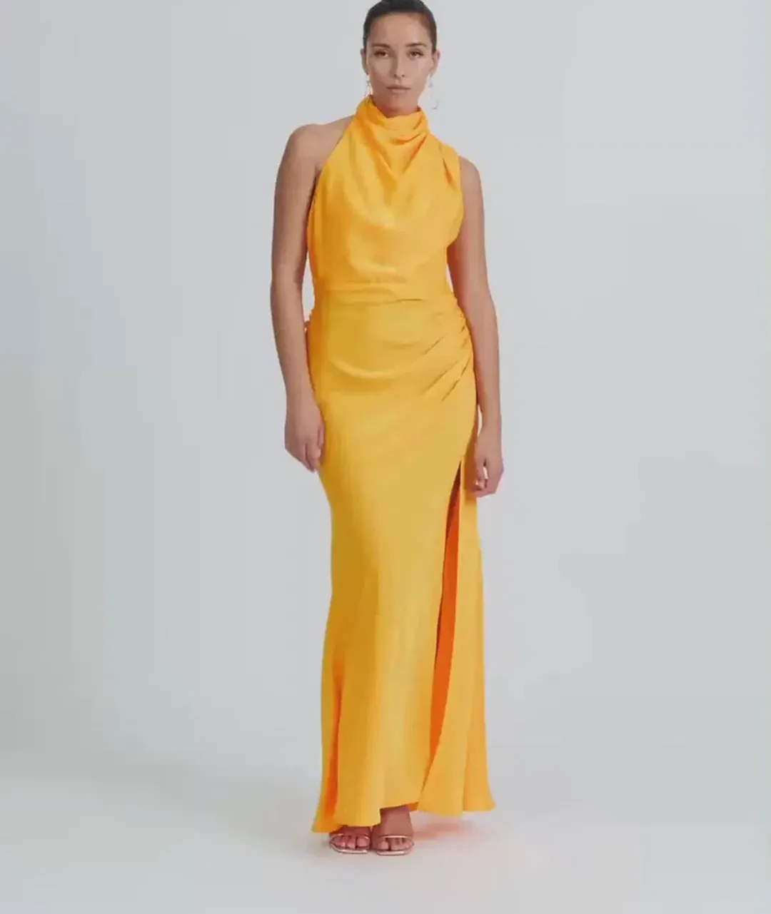 Sheike Venus Maxi Dress Mango  Size 8  for rent on The Volte - main image