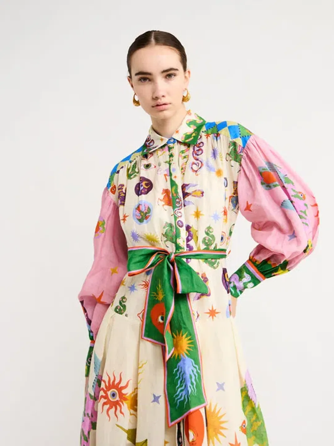 Alemais Seeker Shirt Dress Multi Size XXL/Au 16 for rent on The Volte - main image