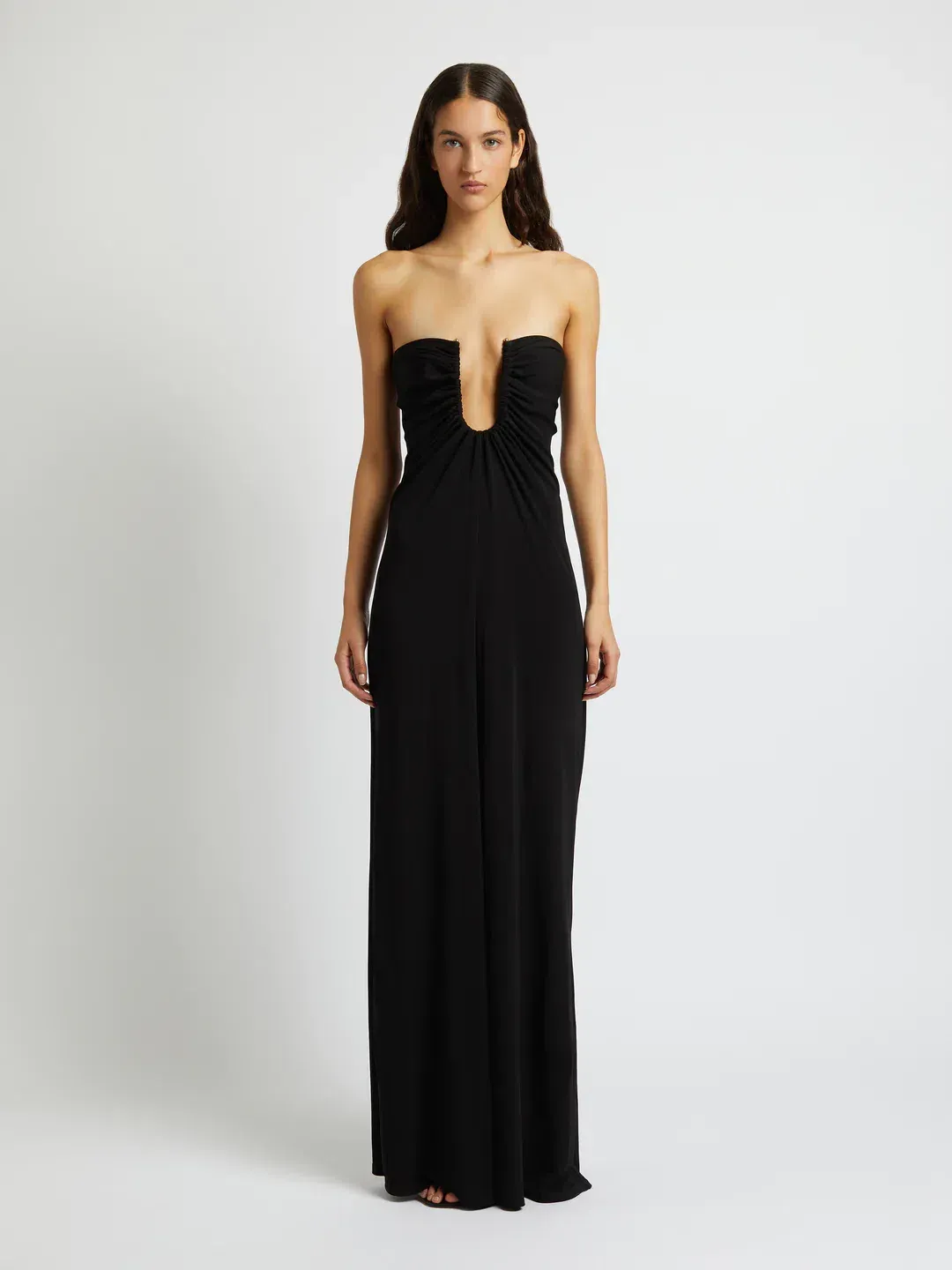 Christopher Esber Arched Palm Strapless Dress Size 6 for rent on The Volte - main image