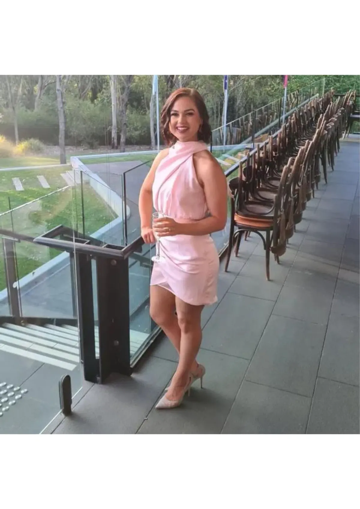 Sheike Heartbreaker Mini Dress Pink Size 16 for rent on The Volte - main image