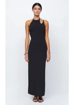 Bec & Bridge Zadie Asym Maxi Cut Out Strap Halter Open Back Dress Black Size AU 8 for rent on The Volte - image 1