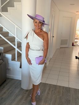 Sheike White Aysm Dress Size 10  for rent on The Volte - image 1