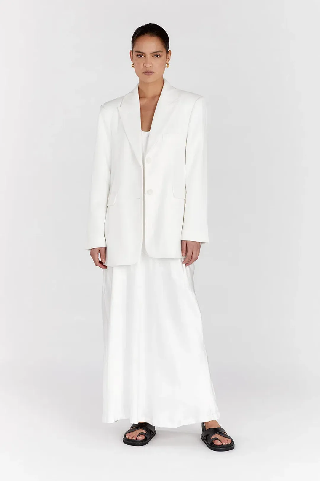 Dissh Harley Boyfriend Two-Piece Suit White Size 8 for rent on The Volte - main image