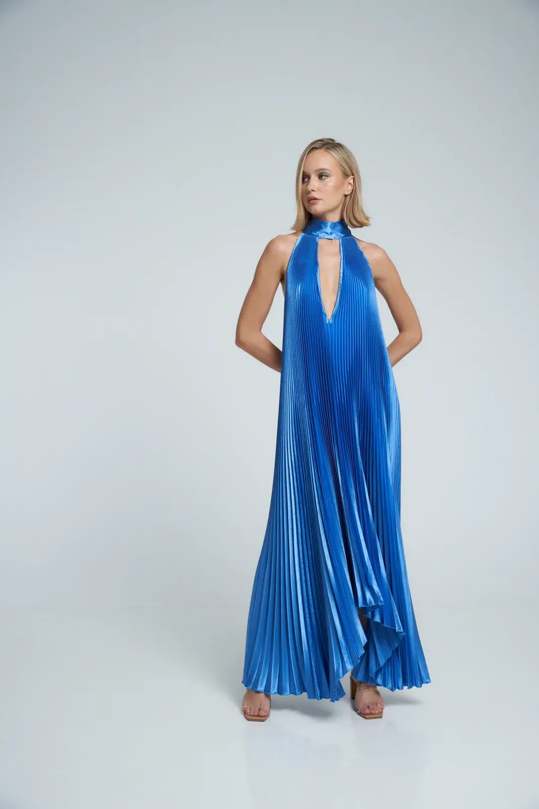 L'idée Opera Gown in Mediterranean Blue Size 8 for rent on The Volte - main image