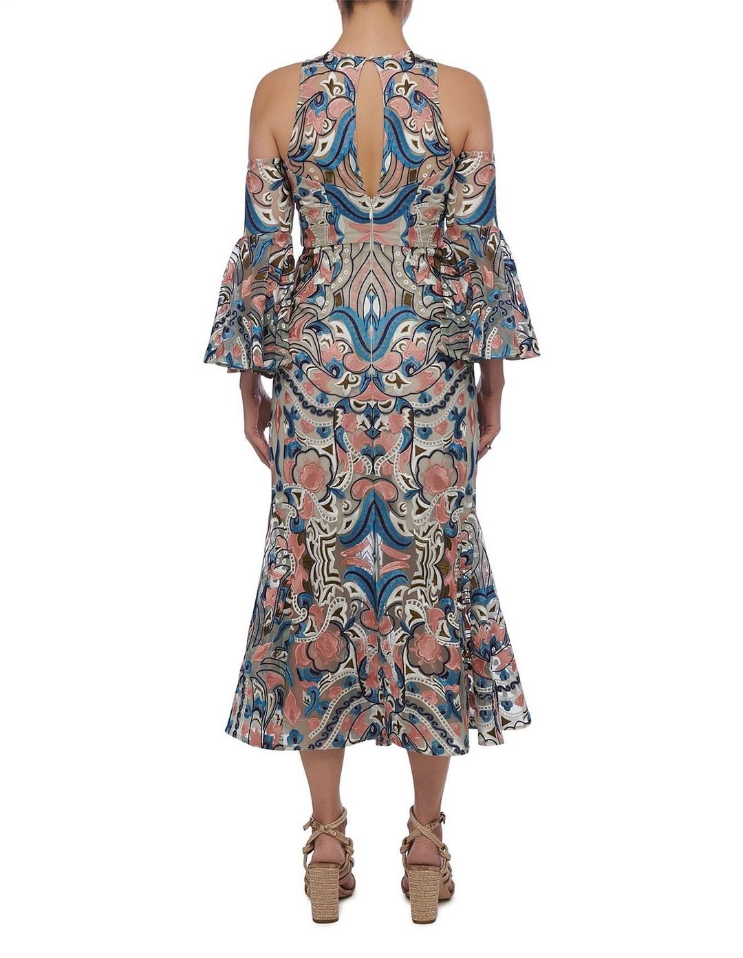 Thurley Carnival Cut Out Midi Dress Size 8 for rent on The Volte - main image