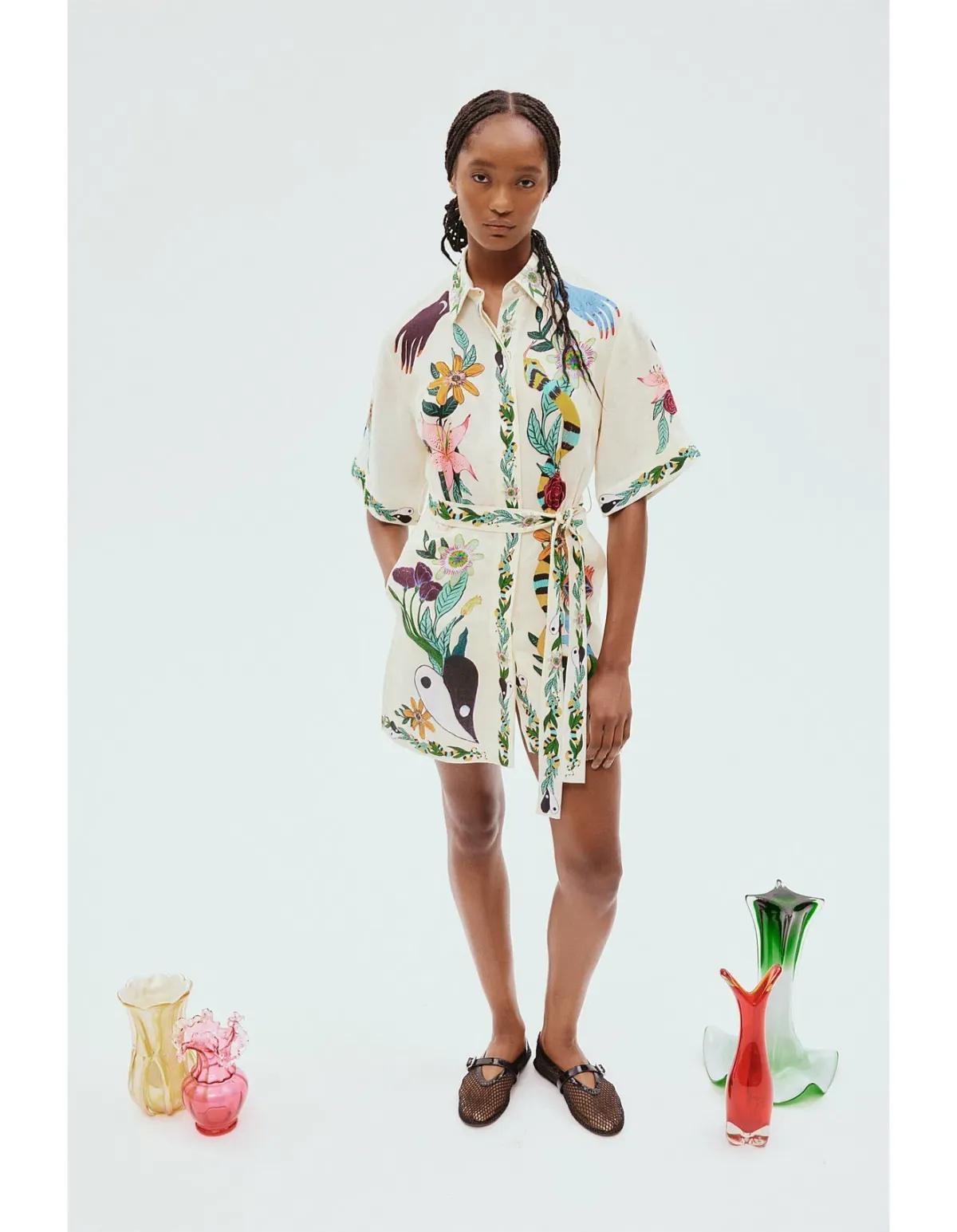 Alemais Meagan Mini Dress Print Size 6 for rent on The Volte - main image