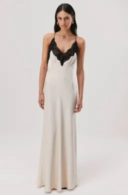 Misha Eanna Maxi Dress Champagne Size 6 for rent on The Volte - image 4